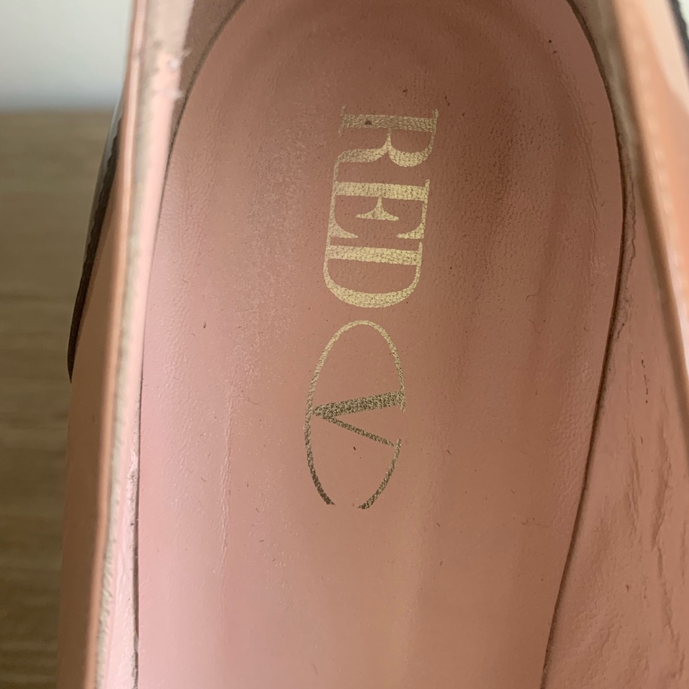 SZ 38 US 7.5 Red V Valentino 5” Platform Heels - Picture 8 of 12